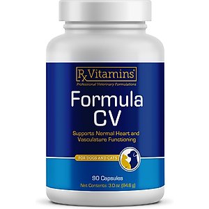 Rx Vitamins Formula CV Capsules Heart Supplement for Cats & Dogs, 90 count