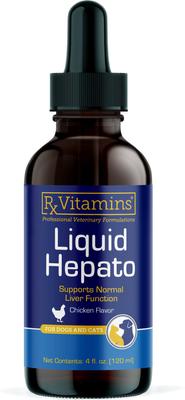 Show full view: Rx Vitamins Hepato Chicken Flavored Liquid Liver Supplement for Cats & Dogs, 4-fl oz bottle slide 1 of 8