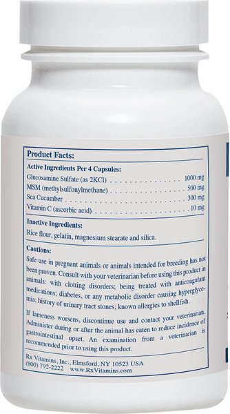 Show full view: Rx Vitamins MegaFlex Capsules Joint Supplement for Cats & Dogs, 600 count slide 2 of 6