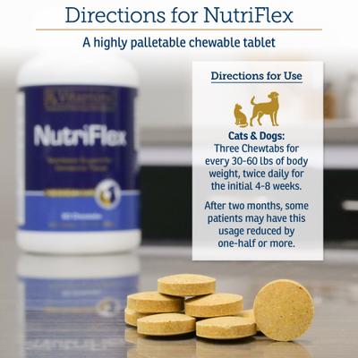 Show full view: Rx Vitamins NutriFlex Chewable Tablets Joint Supplement for Cats & Dogs, 90 count slide 5 of 9