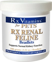 Rx Vitamins Rx Renal Beadlets Kidney Supplement for Cats, 100-g jar slide 1 of 4