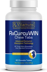 Rx Vitamins RxCurcuWIN Chewable Tablet Immune Supplement for Cats & Dogs, 90 count