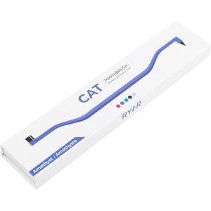 RYERCAT Dual Sided Cat Dental Toothbrush, Amethyst