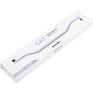 RYERCAT Dual Sided Cat Dental Toothbrush, Lavender