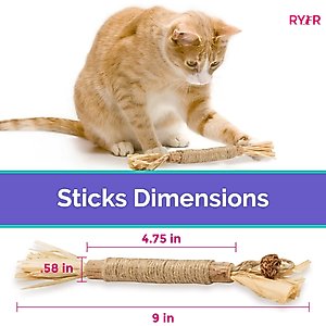 RYERCAT Silvervine Stick Cat Dental Chew Toy