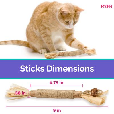 Show full view: RYERCAT Silvervine Stick Cat Dental Chew Toy slide 7 of 8
