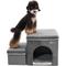 Show in main carousel: RYPetmia 2-Step Foldable Dog & Cat Stairs with Storage & Bed, Gray slide 1 of 9