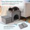 Show in main carousel: RYPetmia 2-Step Foldable Dog & Cat Stairs with Storage & Bed, Gray slide 6 of 9