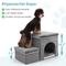 Show in main carousel: RYPetmia 2-Step Foldable Dog & Cat Stairs with Storage & Bed, Gray slide 2 of 9