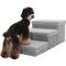 Show in main carousel: RYPetmia 3-Step Foldable Adjustable Dog Stairs with Storage, Light Gray slide 1 of 10