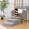 Show in main carousel: RYPetmia 3-Step Foldable Adjustable Dog Stairs with Storage, Light Gray slide 3 of 10