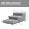 Show in main carousel: RYPetmia 3-Step Foldable Adjustable Dog Stairs with Storage, Light Gray slide 9 of 10