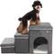 Show in main carousel: RYPetmia 3-Step Foldable Dog & Cat Stairs with Storage & Bed, Gray slide 1 of 10