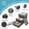 Show in main carousel: RYPetmia 3-Step Foldable Dog & Cat Stairs with Storage & Bed, Gray slide 8 of 10