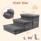 Show in main carousel: RYPetmia 3-Step Foldable Dog Stairs with Storage, Gray slide 6 of 11