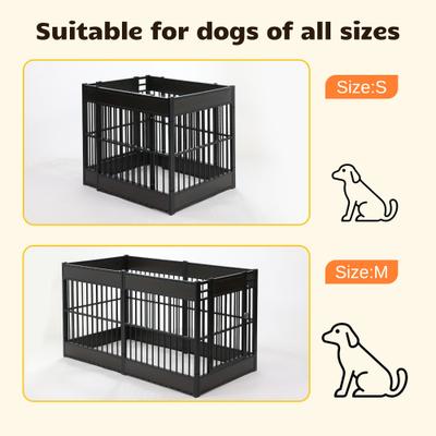 Show full view: RYPetmia 6-Panel Indoor & Outdoor Foldable Heavy Duty Dog & Cat Exercise Pen, 31.5-in, Black slide 3 of 10