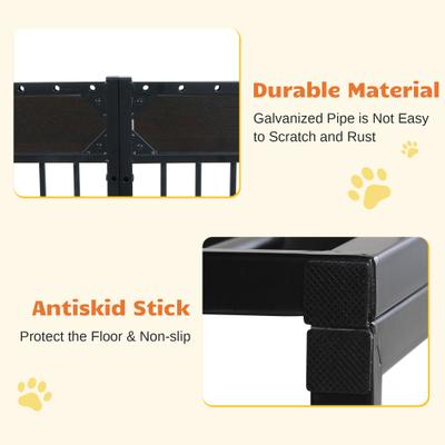 Show full view: RYPetmia 6-Panel Indoor & Outdoor Foldable Heavy Duty Dog & Cat Exercise Pen, 31.5-in, Black slide 7 of 10