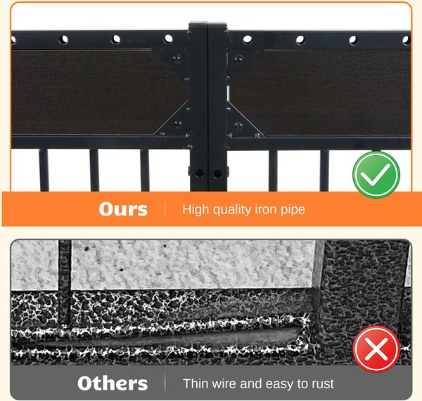 Show full view: RYPetmia 6-Panel Indoor & Outdoor Foldable Heavy Duty Dog & Cat Exercise Pen, 31.5-in, Black slide 6 of 10