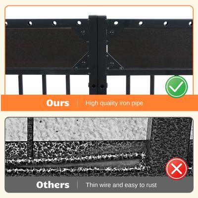 Show full view: RYPetmia 6-Panel Indoor & Outdoor Foldable Heavy Duty Dog & Cat Exercise Pen, 31.5-in, Black slide 6 of 10