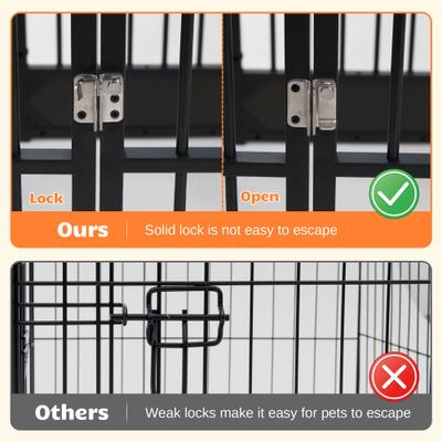 Show full view: RYPetmia 6-Panel Indoor & Outdoor Foldable Heavy Duty Dog & Cat Exercise Pen, 31.5-in, Black slide 9 of 10