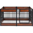Show in main carousel: RYPetmia 6-Panel Indoor & Outdoor Foldable Heavy Duty Dog & Cat Exercise Pen, 31.5-in, Mahogany slide 1 of 10