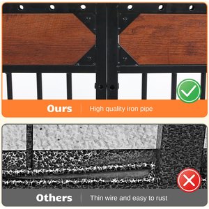 RYPetmia 6-Panel Indoor & Outdoor Foldable Heavy Duty Dog & Cat Exercise Pen, 31.5-in, Mahogany