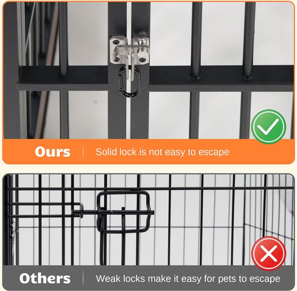 Show full view: RYPetmia 6-Panel Indoor & Outdoor Foldable Heavy Duty Dog & Cat Exercise Pen, 31.5-in, Mahogany slide 9 of 10