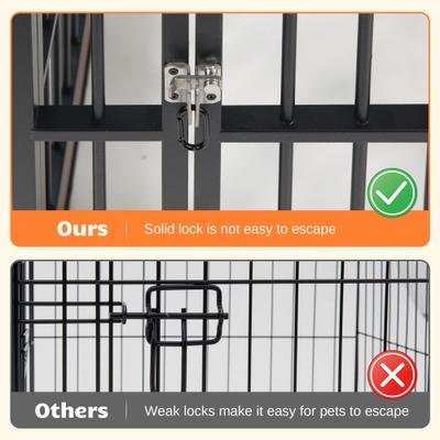 Show full view: RYPetmia 6-Panel Indoor & Outdoor Foldable Heavy Duty Dog & Cat Exercise Pen, 31.5-in, Mahogany slide 9 of 10