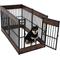 Show in main carousel: RYPetmia 6-Panel Indoor & Outdoor Foldable Heavy Duty Dog & Cat Exercise Pen, 31.5-in, Rustic Brown slide 1 of 10