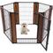 Show in main carousel: RYPetmia 6-Panel Metal Dog Exercise Pen, 31.5-in, Brown slide 1 of 9