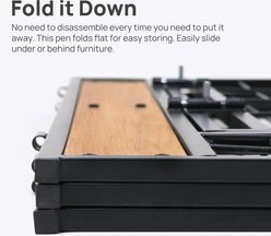 RYPetmia 6-Panel Metal Dog Exercise Pen, 31.5-in, Brown slide 2 of 9