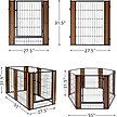 Show in main carousel: RYPetmia 6-Panel Metal Dog Exercise Pen, 31.5-in, Brown slide 7 of 9