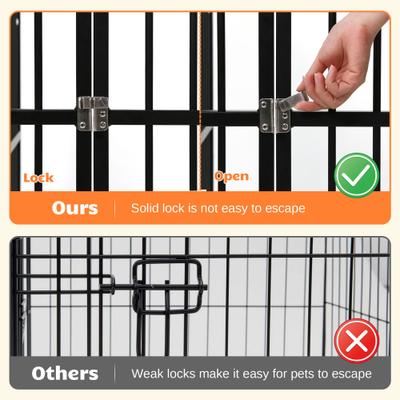 Show full view: RYPetmia 6-Panel Metal Mesh Foldable Dog & Cat Exercise Pen, Black, 31.5-in slide 8 of 10