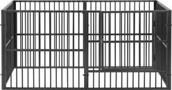 RYPetmia Indoor & Outdoor Heavy Duty Dog & Cat Exercise Pen, 31.5-in, Silver