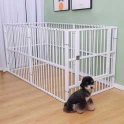 RYPetmia Indoor & Outdoor Heavy Duty Dog & Cat Exercise Pen, 31.5-in, White