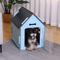 Show in main carousel: RYPetmia Indoor Wooden Dog & Cat House with Bed, Blue, Small slide 5 of 10
