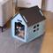 Show in main carousel: RYPetmia Indoor Wooden Dog & Cat House with Bed, Blue, Small slide 4 of 10