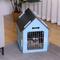 Show in main carousel: RYPetmia Indoor Wooden Dog & Cat House with Bed, Blue, Small slide 8 of 10