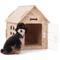 Show in main carousel: RYPetmia Indoor Wooden Dog & Cat House with Bed, Light Wood, Small slide 1 of 10