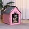 Show in main carousel: RYPetmia Indoor Wooden Dog & Cat House with Bed, Pink, Small slide 4 of 10