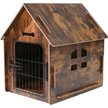 Show in main carousel: RYPetmia Indoor Wooden Dog & Cat House with Bed, Walnut, Medium slide 1 of 10