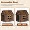Show in main carousel: RYPetmia Indoor Wooden Dog & Cat House with Bed, Walnut, Medium slide 5 of 10