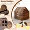 Show in main carousel: RYPetmia Indoor Wooden Dog & Cat House with Bed, Walnut, Medium slide 3 of 10