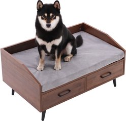 RYPetmia Modern Dog & Cat Sofa Bed with Drawers, 30-in, Grey slide 1 of 9