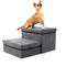 Show in main carousel: RYPetmia Non-Slip 2-Step Foldable Dog Stairs with Storage, Gray slide 1 of 11