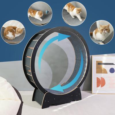 Show full view: RYPetmia Running Wheel Cat Treadmill with Catnip, Large: 45-in, Black slide 8 of 10