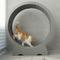 Show in main carousel: RYPetmia Running Wheel Cat Treadmill with Catnip, Large: 45-in, ‎Gray slide 1 of 10
