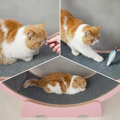 Show full view: RYPetmia Running Wheel Cat Treadmill with Catnip, Large: 45-in, Pink slide 7 of 11