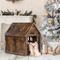 Show in main carousel: RYPetmia Wooden Indoor & Outdoor Dog House, Small/Medium, Brown slide 1 of 12