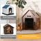Show in main carousel: RYPetmia Wooden Indoor & Outdoor Dog House, Small/Medium, Brown slide 3 of 12